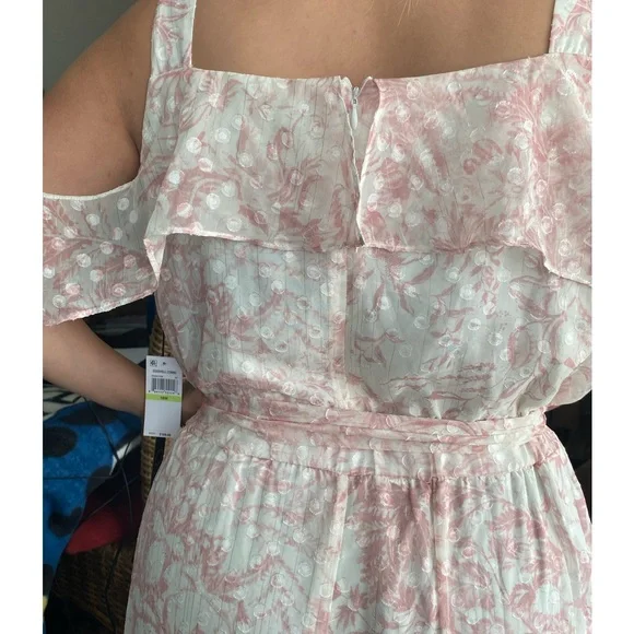 NWT -Rachel by Rachel Roy, 18W, maxi dress,color eggshell blush light pink/cream - Picture 12 of 12